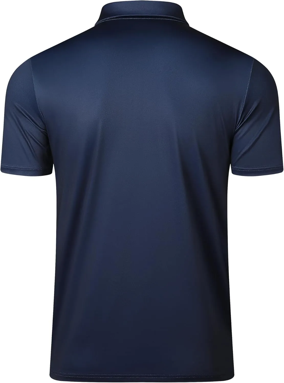 Men's Golf Shirts-Moisture Wicking Dry Fit Performance Recycled Polo Short Sleeve for Bussiness Casual Tennis
