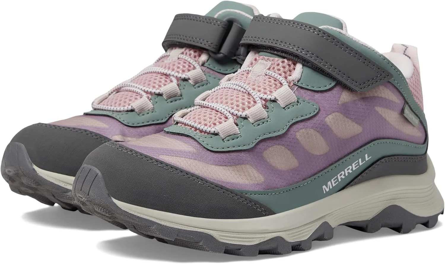 Merrell Kids' Moab Speed Mid Alternative Closure Waterproof Hiking Boot
