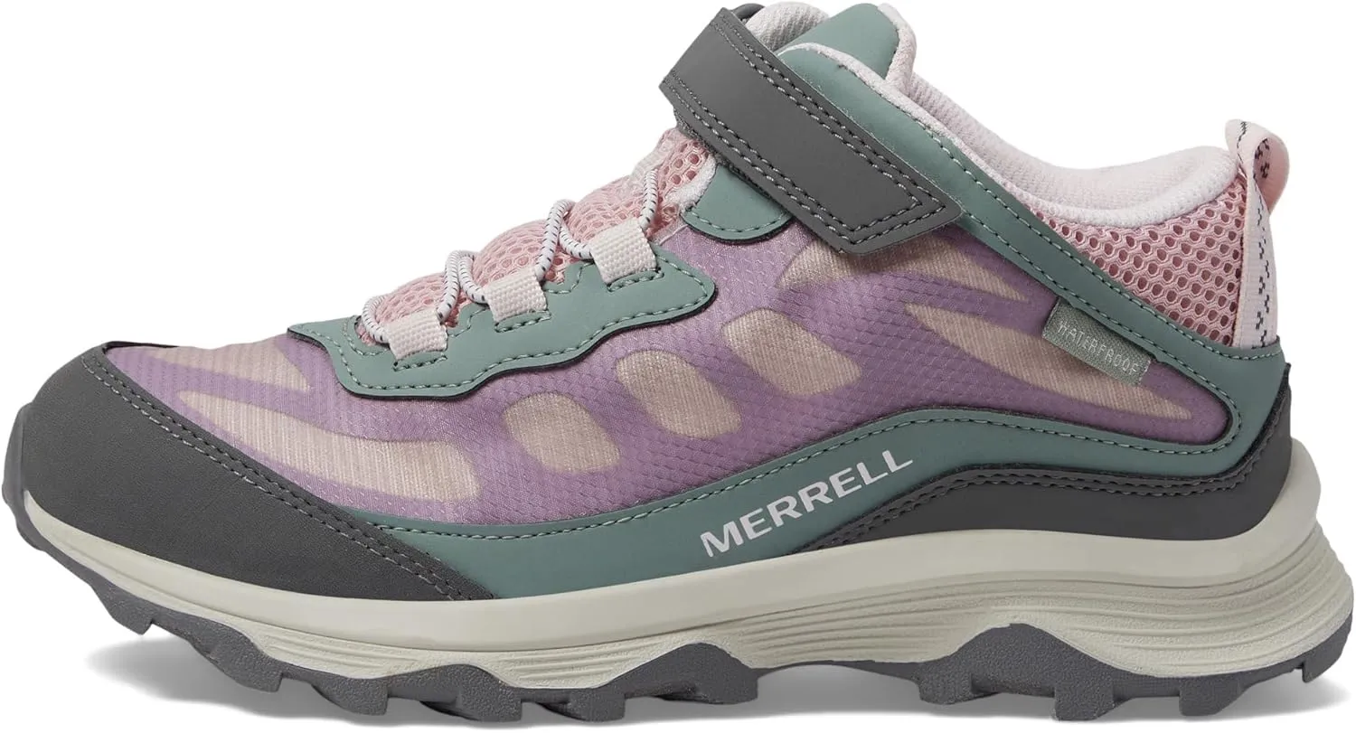 Merrell Kids' Moab Speed Mid Alternative Closure Waterproof Hiking Boot