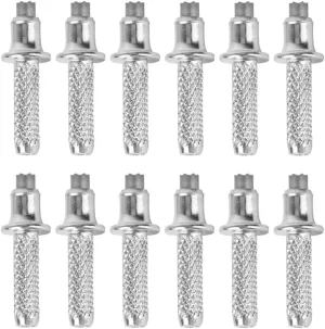 Mikikit Camping Accessories Sturdy Trekking Rod Tip,Replacement Hiking Sticks Tip Rod Tip for Walking Trekking Stick Tips Hiking Spikes for Hiking Walking 12pcs Climbing Camping