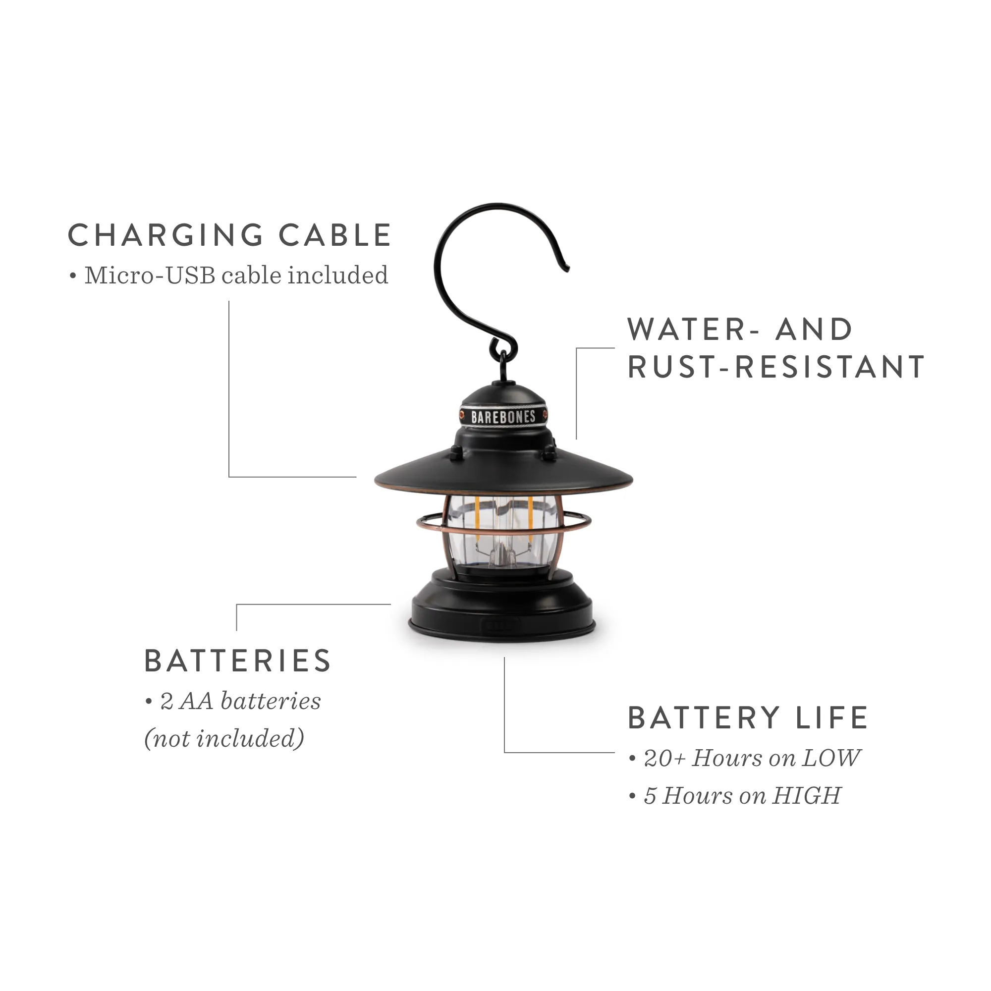 Mini Edison Lantern by Barebones