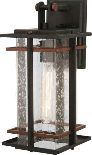 Minka Lavery Outdoor Wall Light 72492-68 San Marcos Exterior Wall Lantern, 1-Light 60 Watts, Black