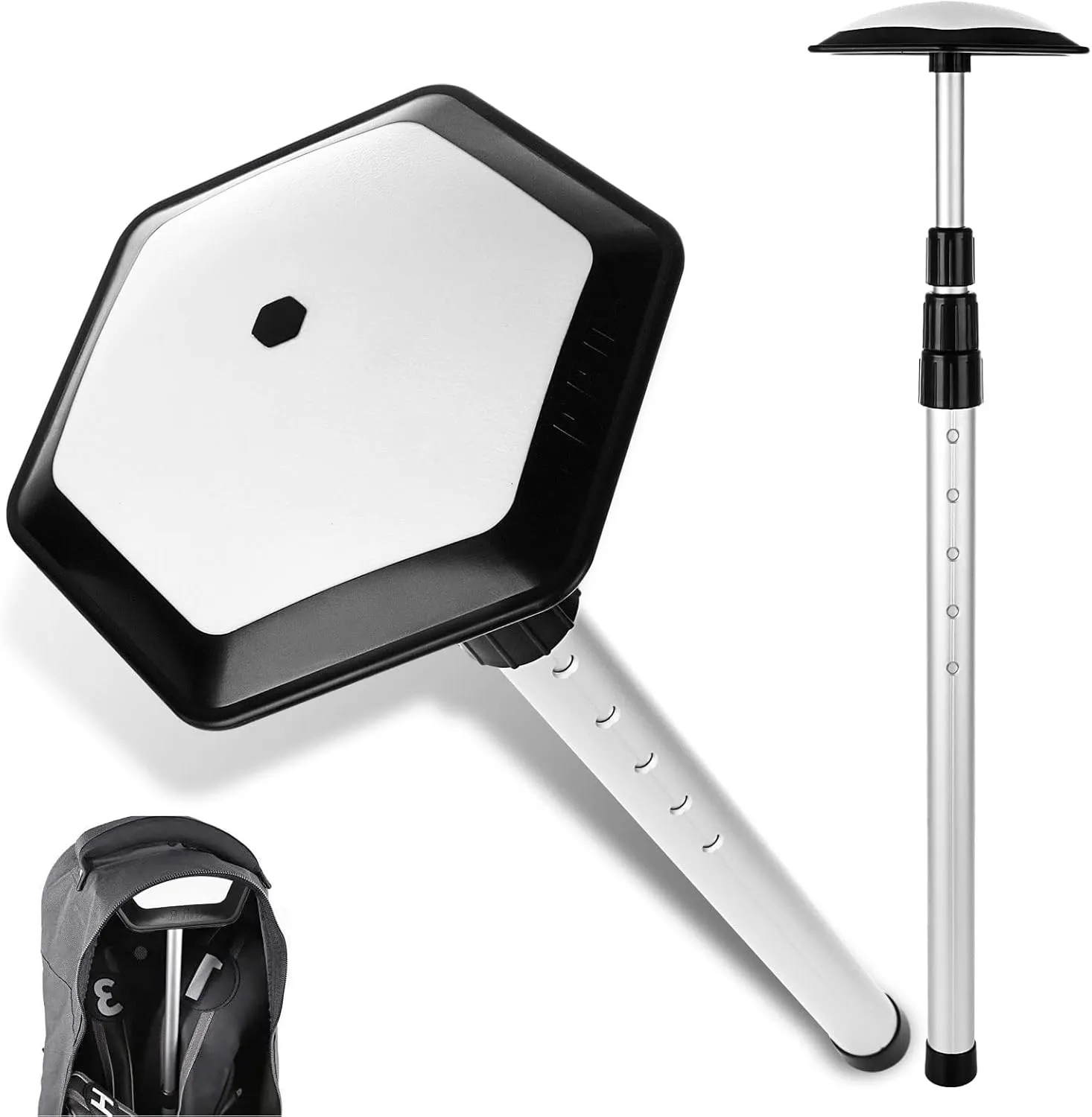 MNKNENG Golf Travel Bag Support Rod Pole Oversized Stiff Arm for Golf Travel Bag Telescoping Aluminum Alloy Golf Stiff Arm Anti-Impact Golf Club Travel Protector Stick