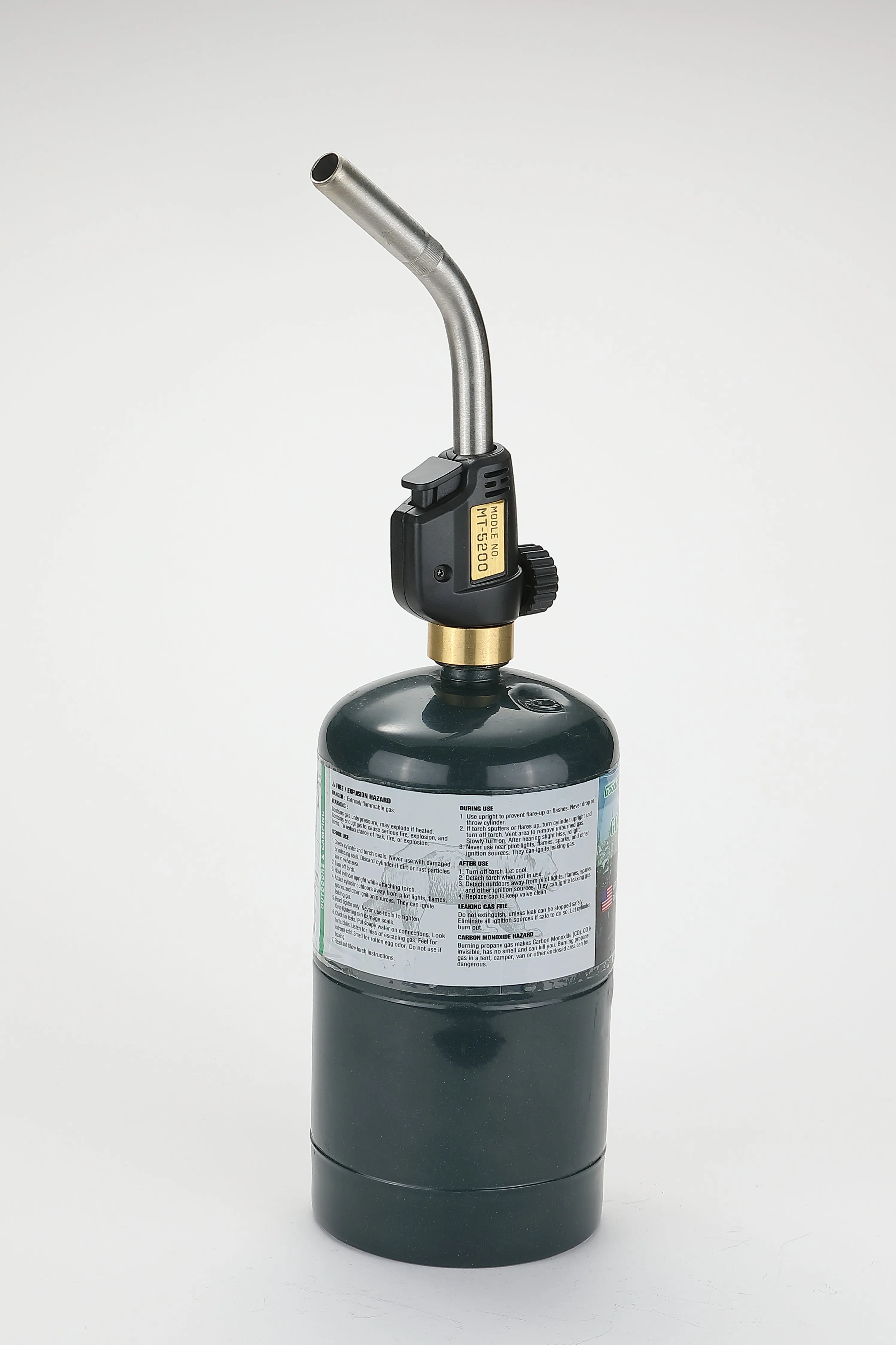 MT-5200 MAPP Propane Torch Head, CGA600 Interface, MAP Gas, Self-Ignition