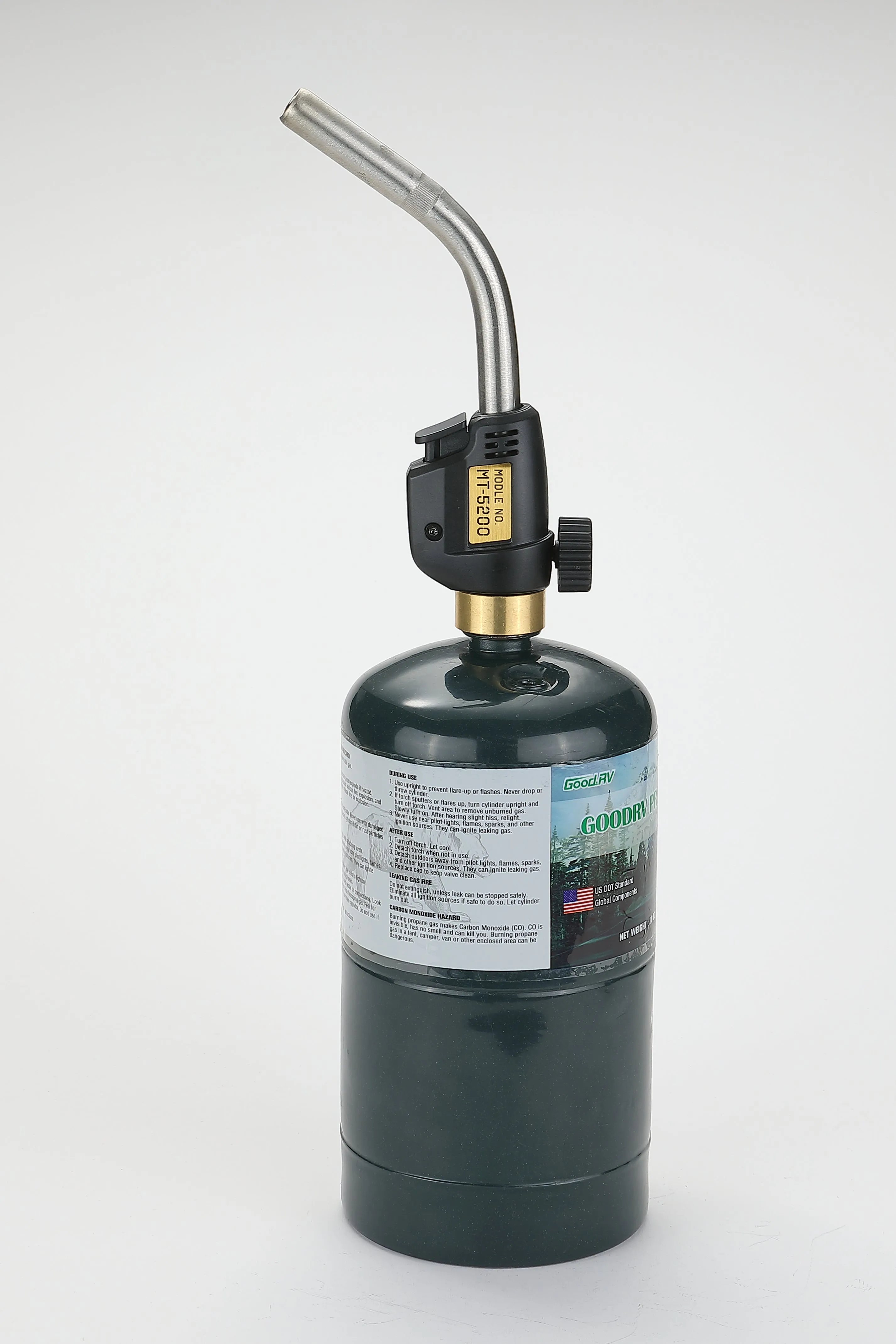 MT-5200 MAPP Propane Torch Head, CGA600 Interface, MAP Gas, Self-Ignition