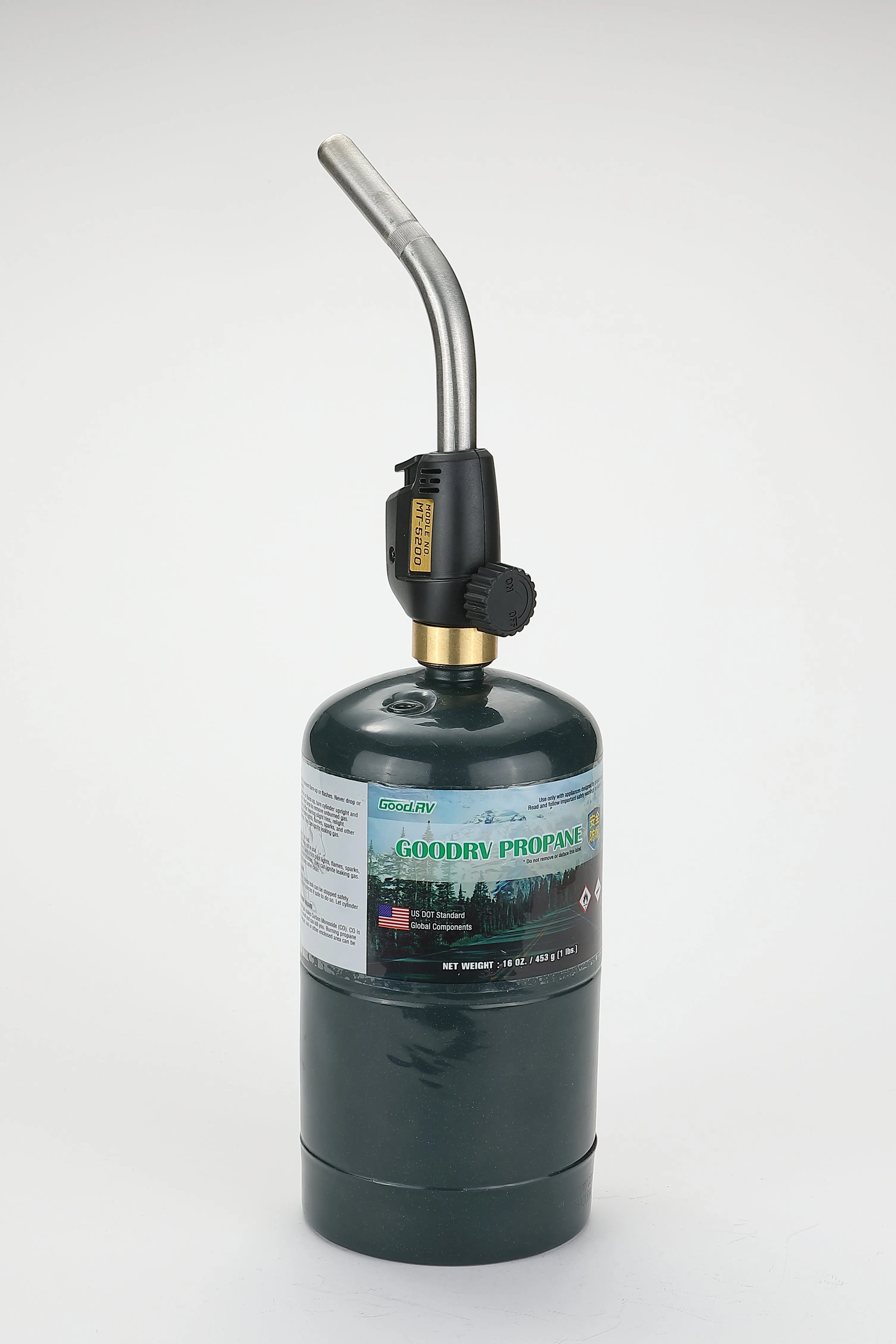 MT-5200 MAPP Propane Torch Head, CGA600 Interface, MAP Gas, Self-Ignition