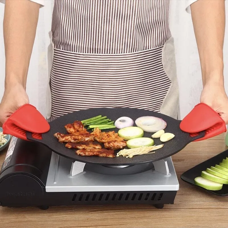 Non-stick Round Baking Pan BBQ Griddle