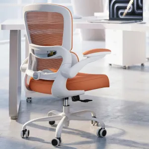 Office Chair - Ergonomic Desk Chair with Adjustable Lumbar Support, Mesh Computer Chair, Executive Chairs for Home Office Comfortable Lumbar Support (Orange)