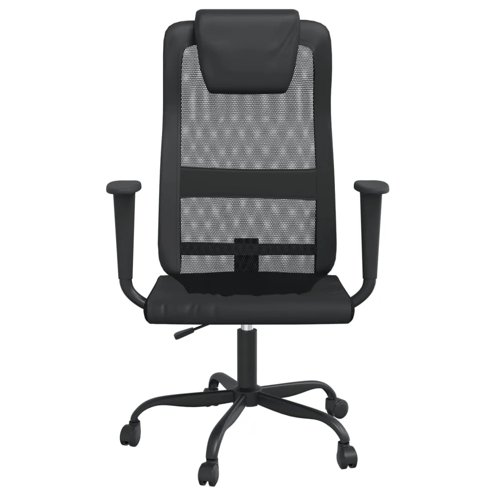 Office Chair Office Computer Desk Chair Mesh Fabric and Faux Leather