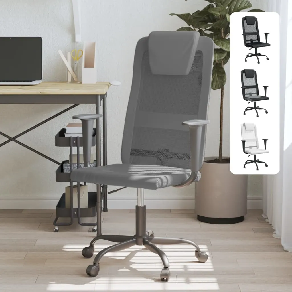 Office Chair Office Computer Desk Chair Mesh Fabric and Faux Leather