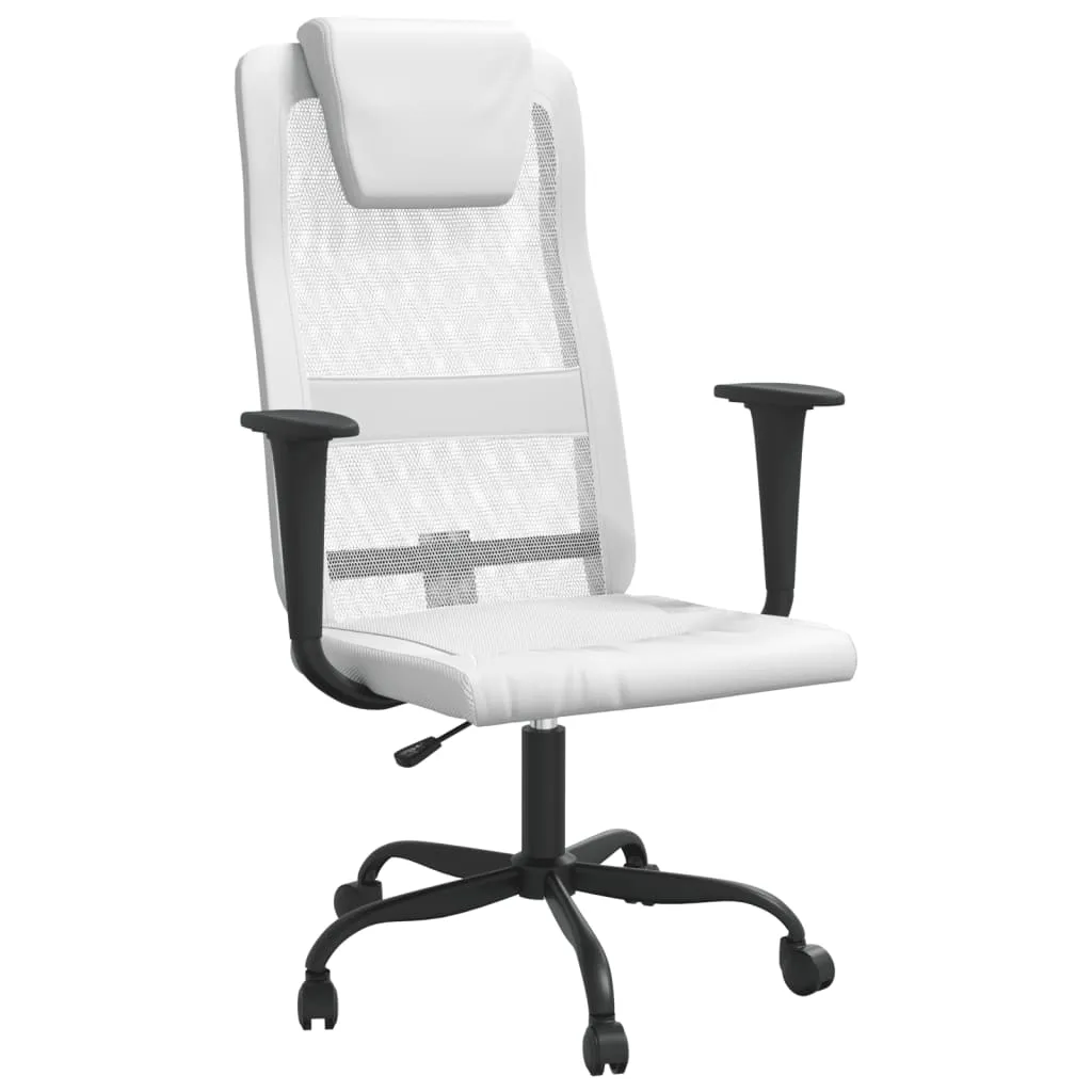 Office Chair Office Computer Desk Chair Mesh Fabric and Faux Leather