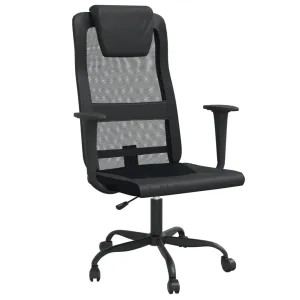 Office Chair Office Computer Desk Chair Mesh Fabric and Faux Leather
