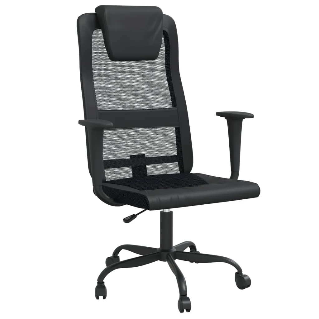 Office Chair Office Computer Desk Chair Mesh Fabric and Faux Leather