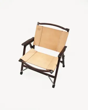 OGL-OD-WD-CHAIR - 'Only Good Life' Kermit Outdoor Folding Camp Chair - Veg Leather