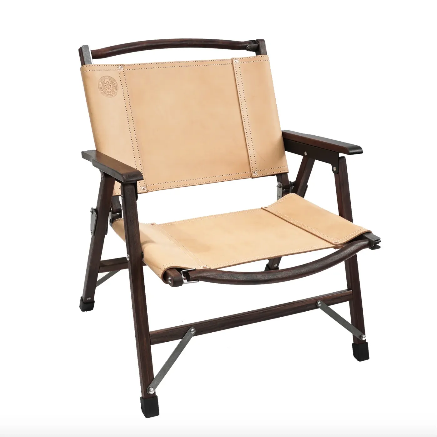 OGL-OD-WD-CHAIR - 'Only Good Life' Kermit Outdoor Folding Camp Chair - Veg Leather