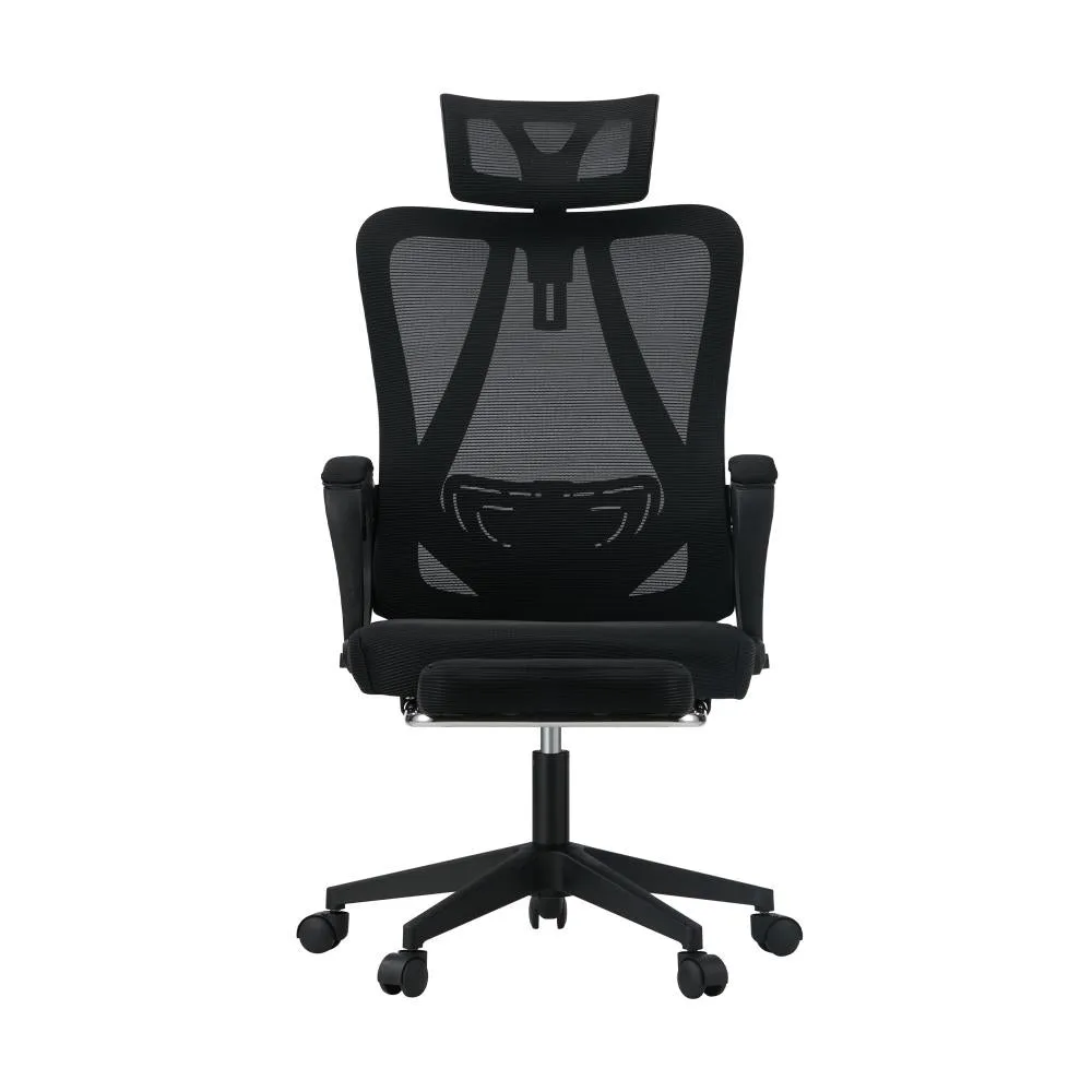 Oikiture Mesh Office Chair Adjustable Lumbar Support Black
