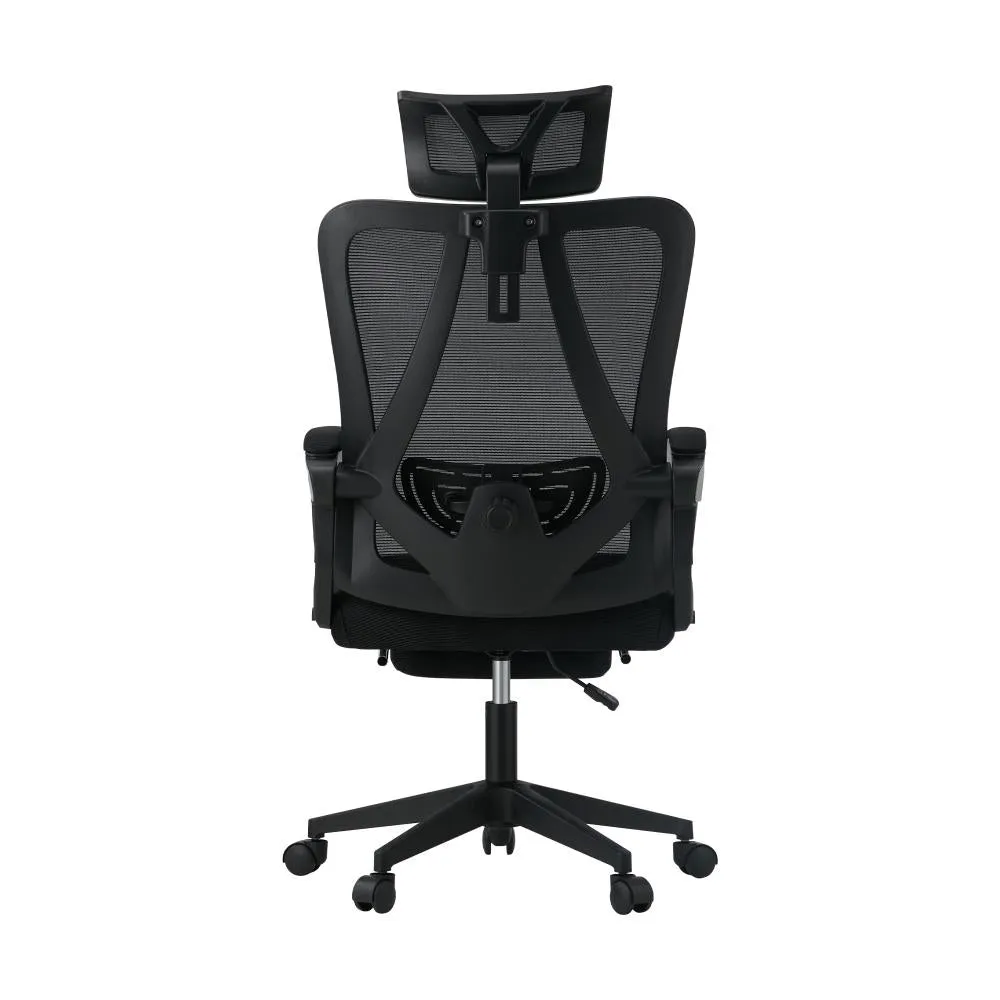 Oikiture Mesh Office Chair Adjustable Lumbar Support Black