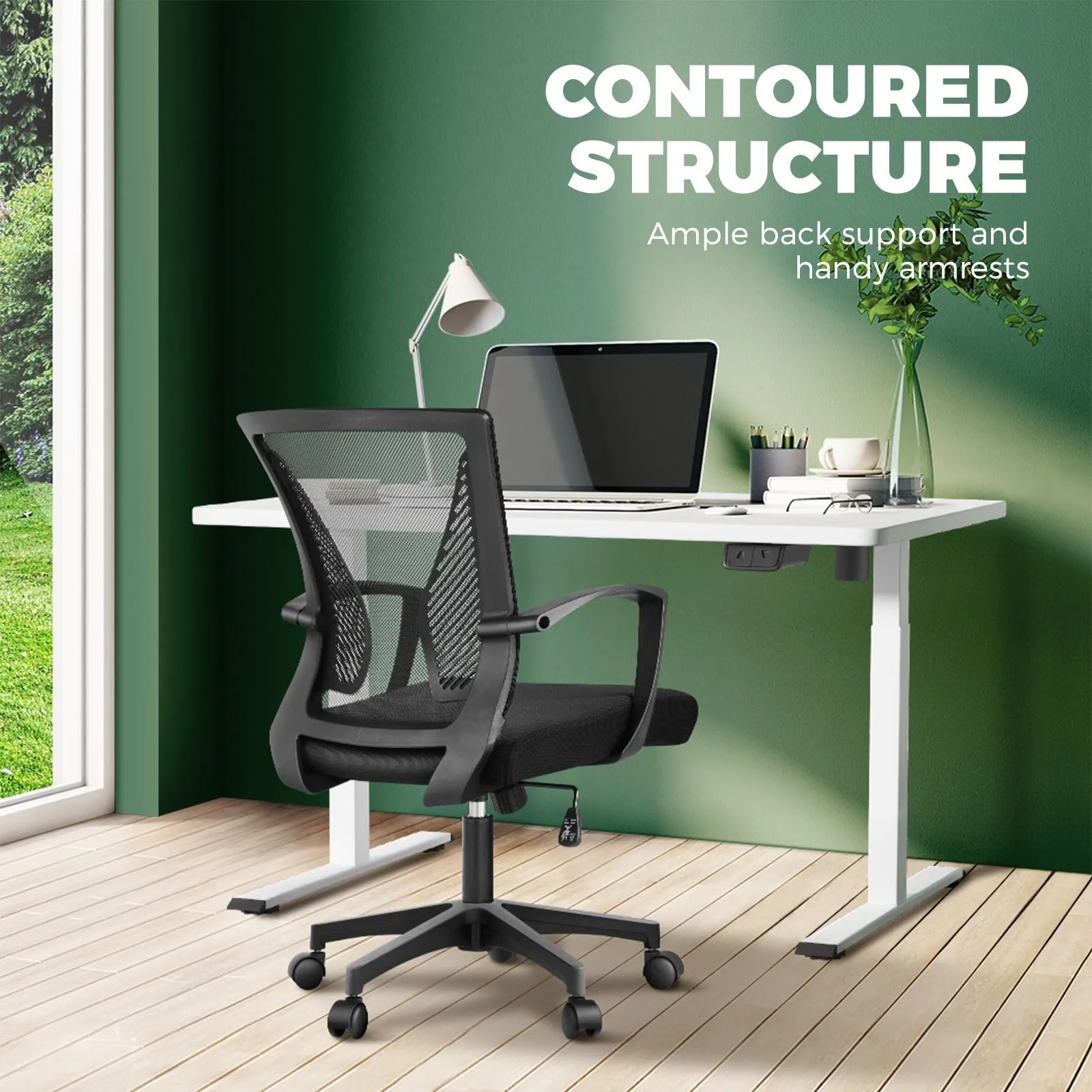 Oikiture Office Chair Executive Mesh Computer Chairs Study Work Gaming Chair