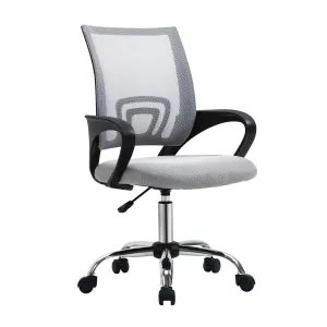 Oikiture Office Chair Mesh Gaming Chair Grey