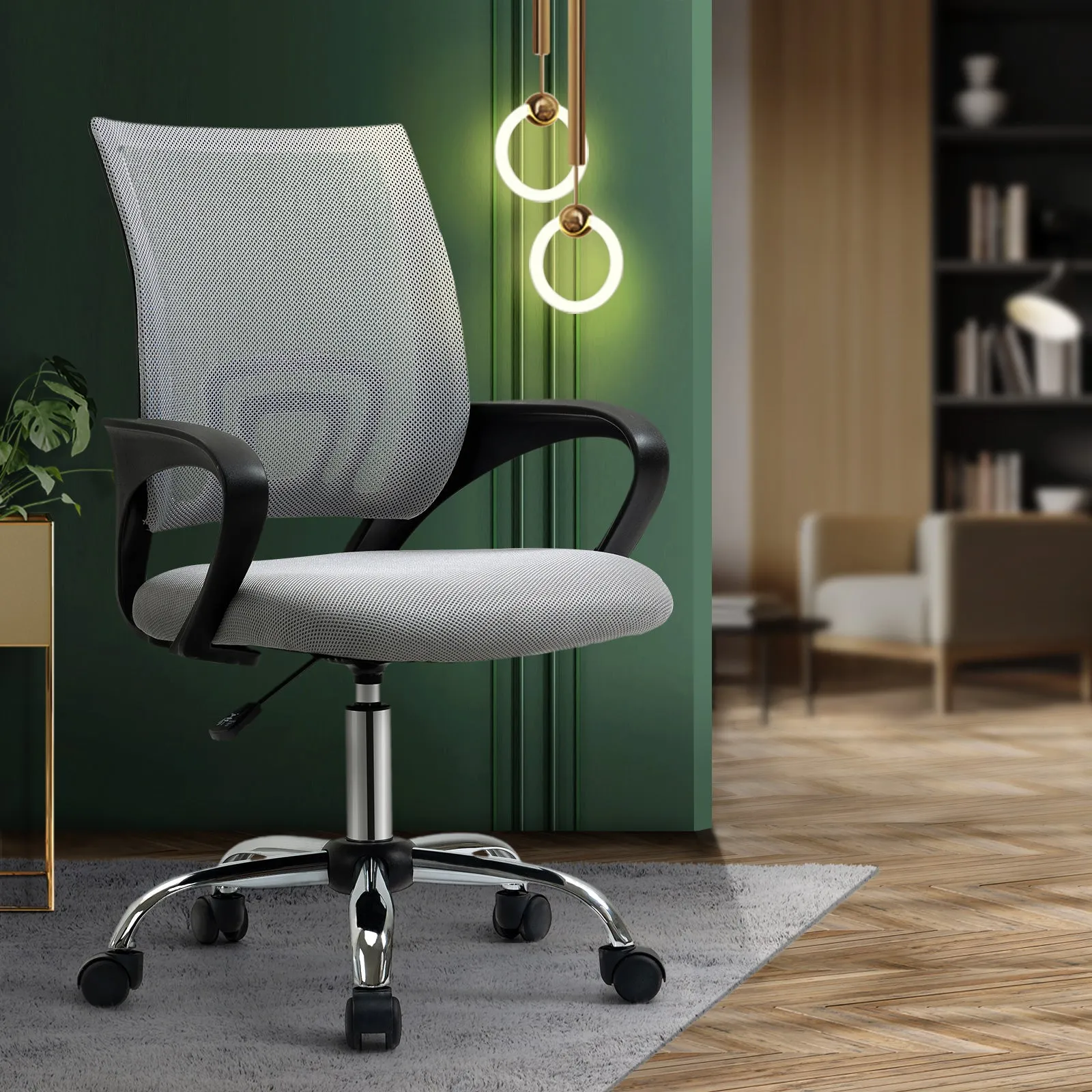 Oikiture Office Chair Mesh Gaming Chair Grey