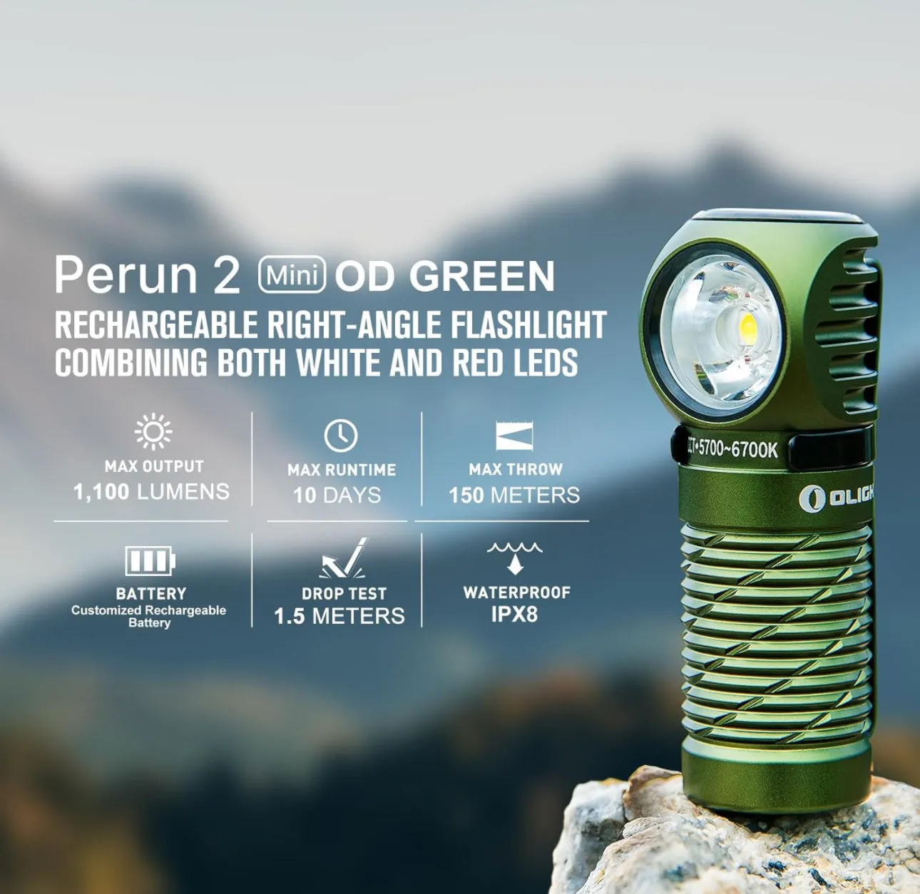 OLIGHT Perun2 Mini- OD Green