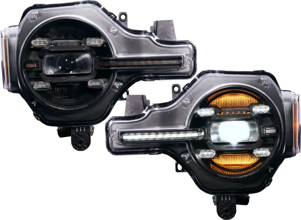 OLM Infinite Series Headlights (White DRL) - 2021  Ford Bronco
