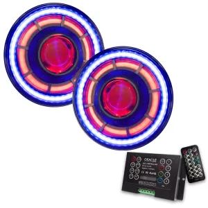 ORACLE Lighting 0718 Jeep Wrangler JK Oculus 7in ColorSHIFT BiLED Projector Headlights