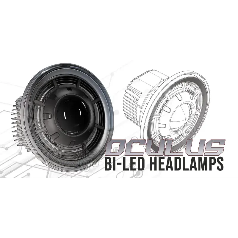 Oracle Oculus 7in Bi-LED Projector Headlights for Jeep Wrangler JK - 6000K