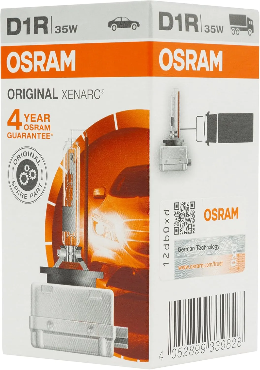 OSRAM XENARC ORIGINAL D1R xenon headlamp bulb 66154  100% 4150K 1 piece in folding box