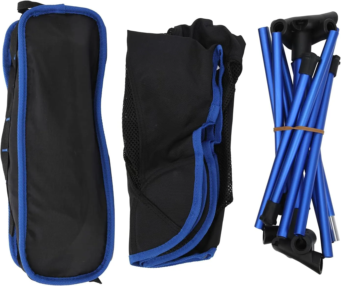 Outdoor Chair Portable Folding Ultra Light Aluminum Fishing Chair for Camping BBQ Picnic Royal Blue 150KG Load Bearing 1002g Weight