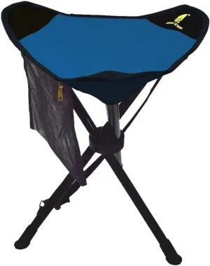 Outdoor Folding Chair Large Tripod Stool Slacker Chair with Mesh Pocket for Fishing Camping Hiking Folding Camping Chair