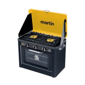 Outdoor Portable Propane High and Low Pressure Camping Gas Stove and Oven Combo by Martin