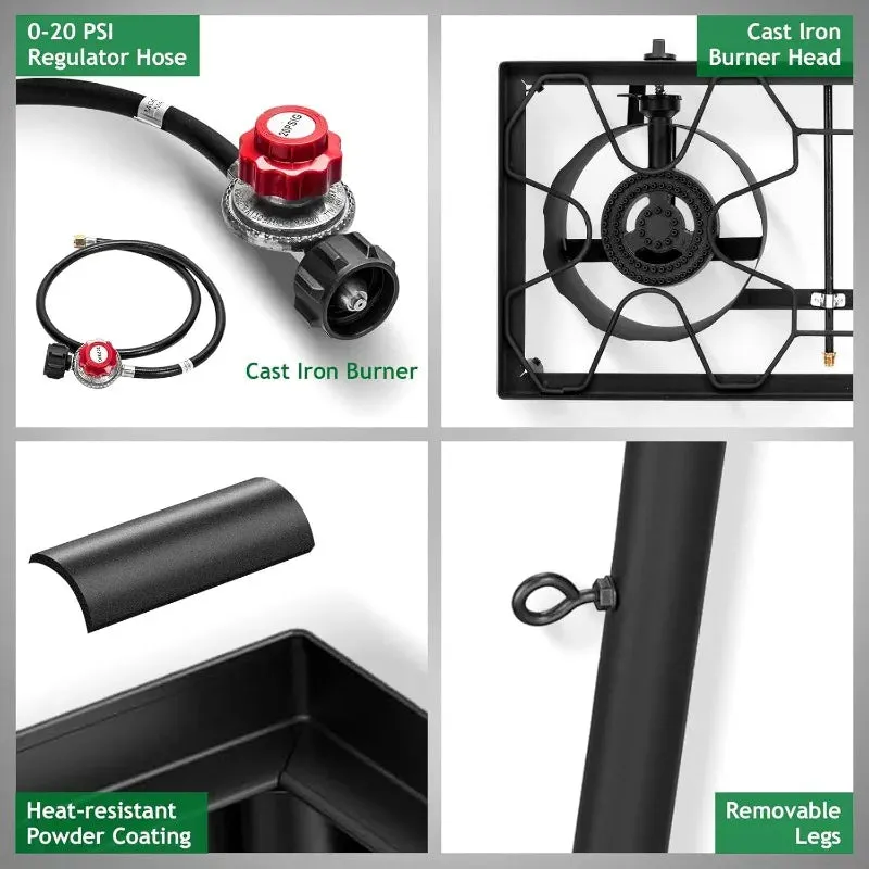 Outvita 3 Burner Propane Gas Stove