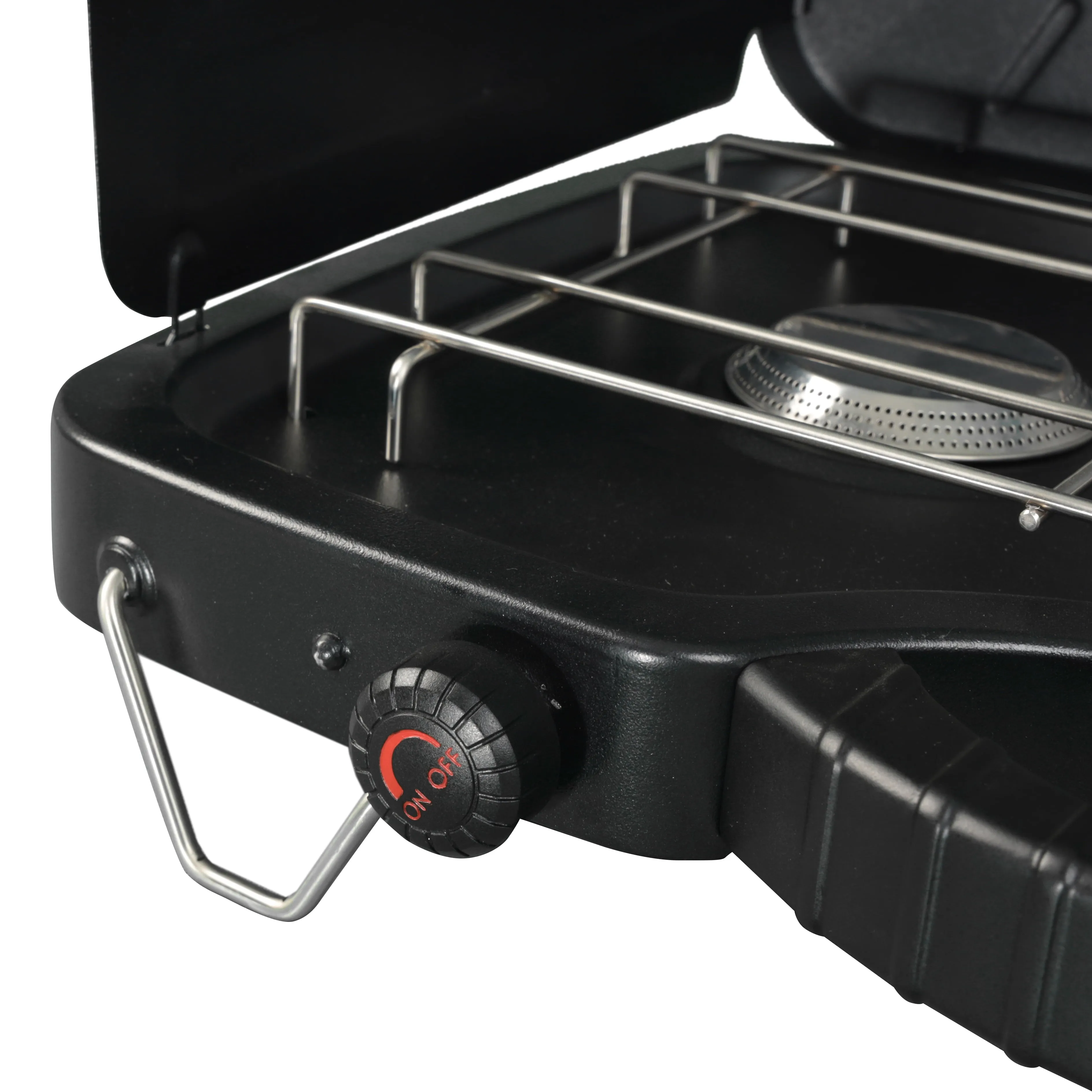 Ozark Trail 2 Burner Propane Gas Camping Stove, Black, GCT2208W