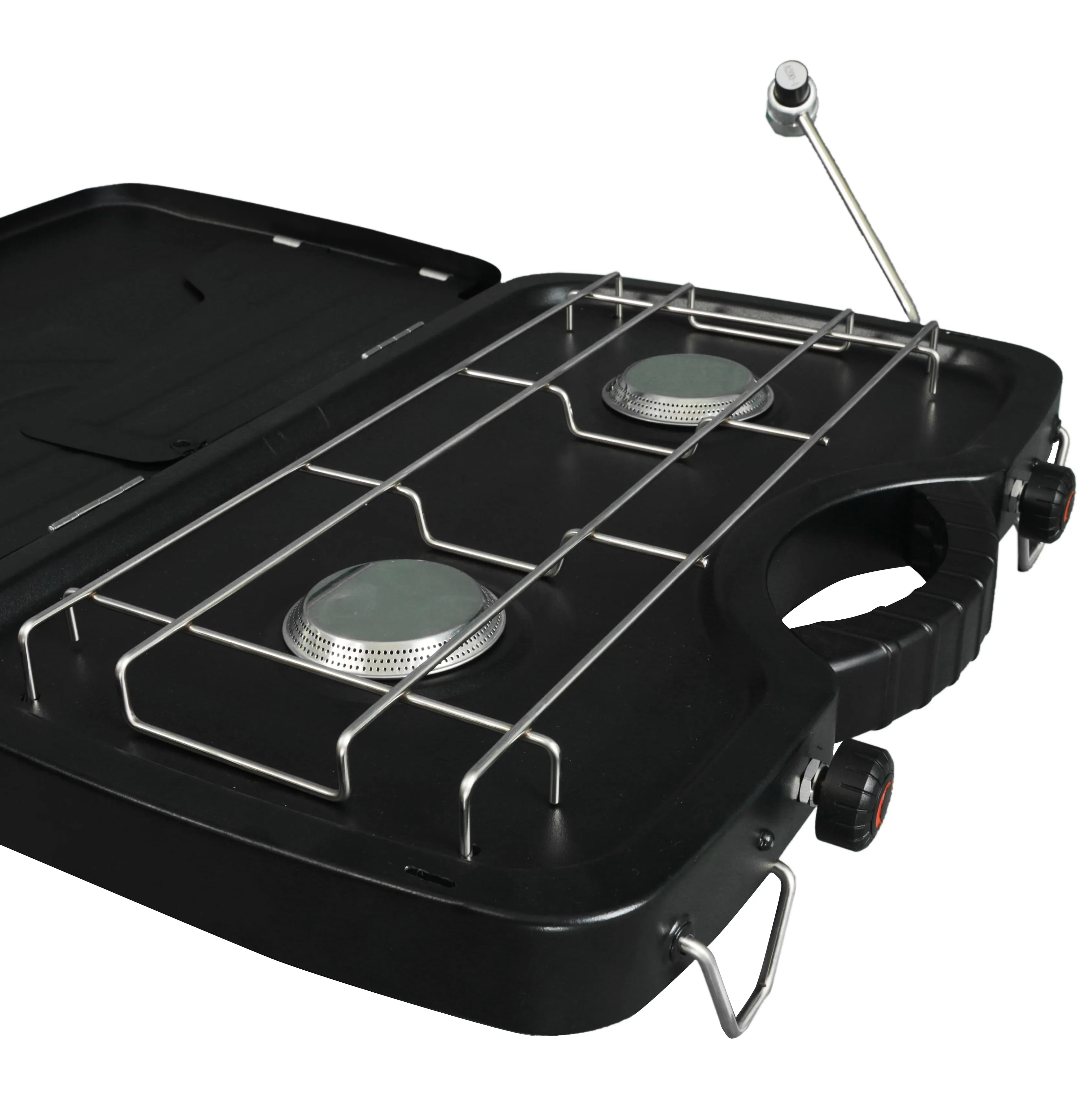 Ozark Trail 2 Burner Propane Gas Camping Stove, Black, GCT2208W