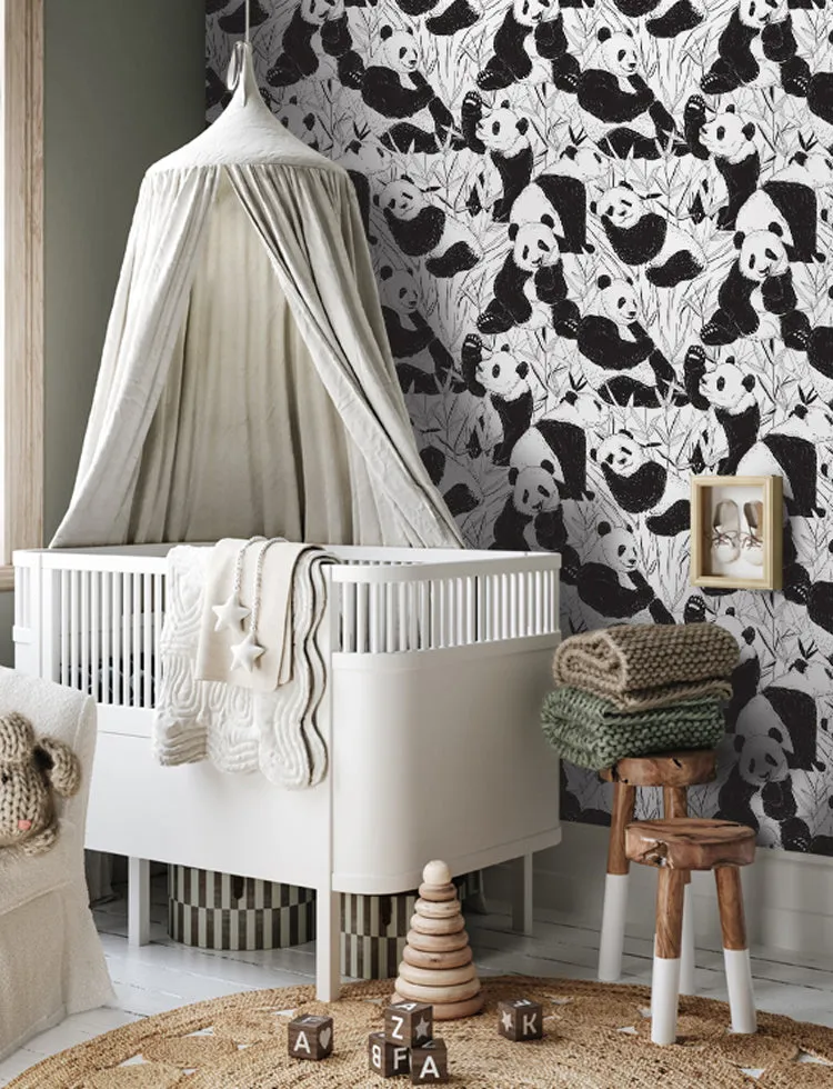 Pandas Removable Wallpaper