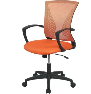 PayLessHere Office Computer Gaming Chair Ergonomic Mesh Desk Chair Adjustable Video Game Chairs with 360 Degrees Swivel Wheels Armrest Lumbar Support for Home Office (Orange)