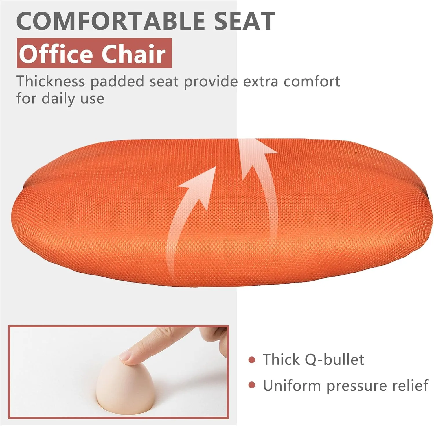 PayLessHere Office Computer Gaming Chair Ergonomic Mesh Desk Chair Adjustable Video Game Chairs with 360 Degrees Swivel Wheels Armrest Lumbar Support for Home Office (Orange)