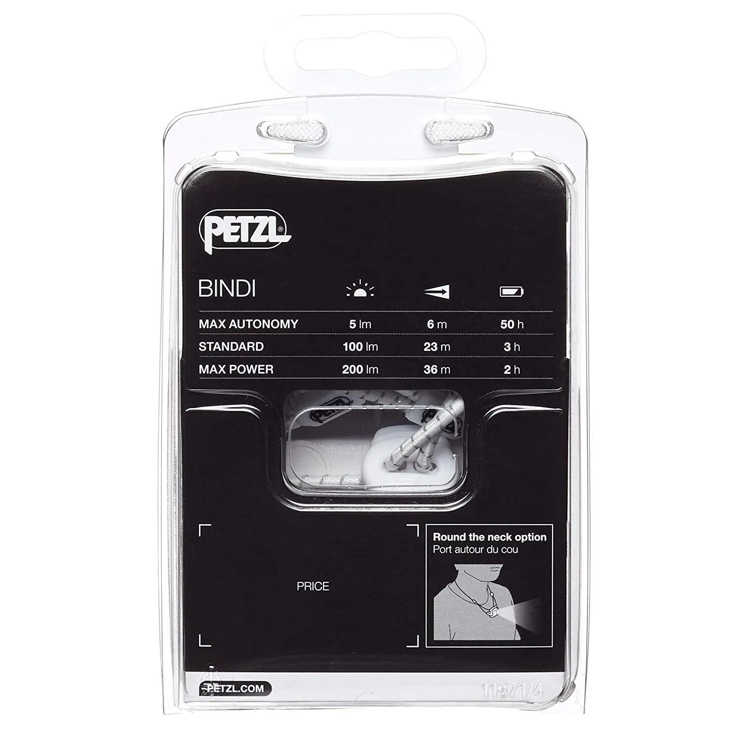Petzl BINDI Ultra-light, rechargeable headlamp only 35 grams | 200 Lumens