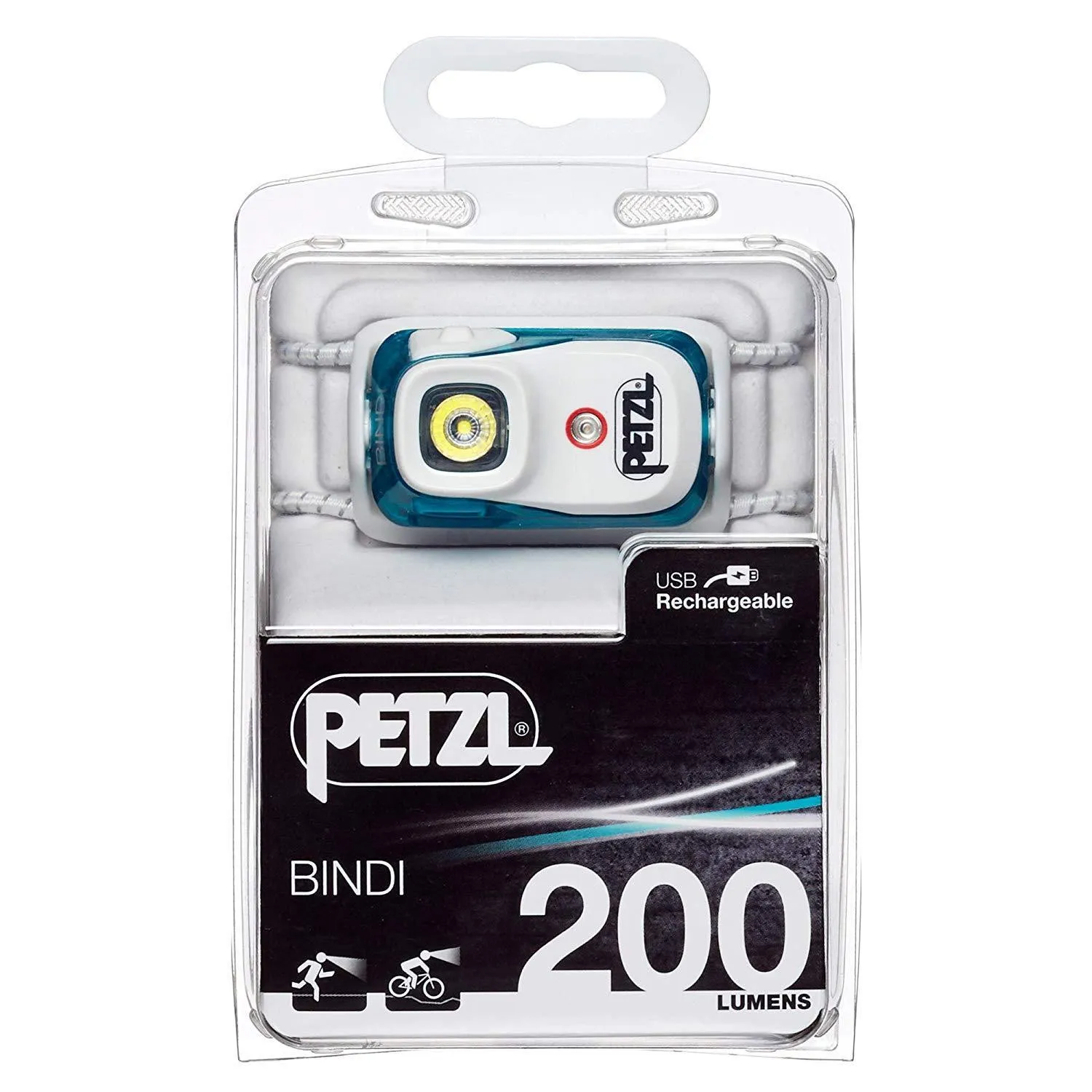 Petzl BINDI Ultra-light, rechargeable headlamp only 35 grams | 200 Lumens
