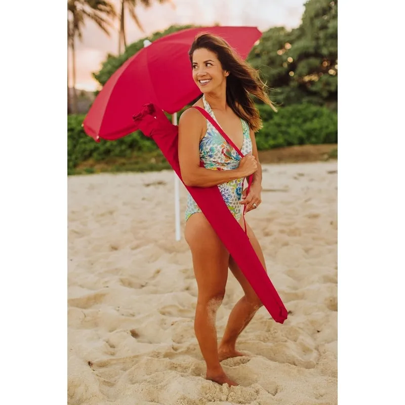 Picnic Time 5.5 Ft. Portable Beach Umbrella