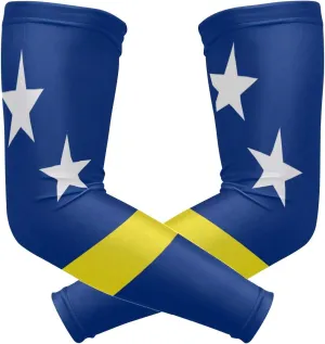 poeticcity Flag 1 Pair Arm Sports Sleeves Cooling Warmer UV Protection
