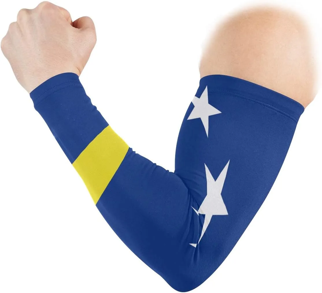 poeticcity Flag 1 Pair Arm Sports Sleeves Cooling Warmer UV Protection