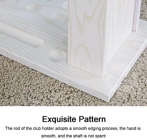 Pool Stick Holder Floor Stand, 16 Billiard Pool Cue Rack Wood Pool Table Accessories Organizer for Man Cave, Fishing Rod Hiking Poles Stick Storage Holder