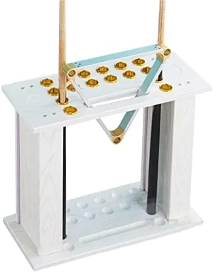 Pool Stick Holder Floor Stand, 16 Billiard Pool Cue Rack Wood Pool Table Accessories Organizer for Man Cave, Fishing Rod Hiking Poles Stick Storage Holder