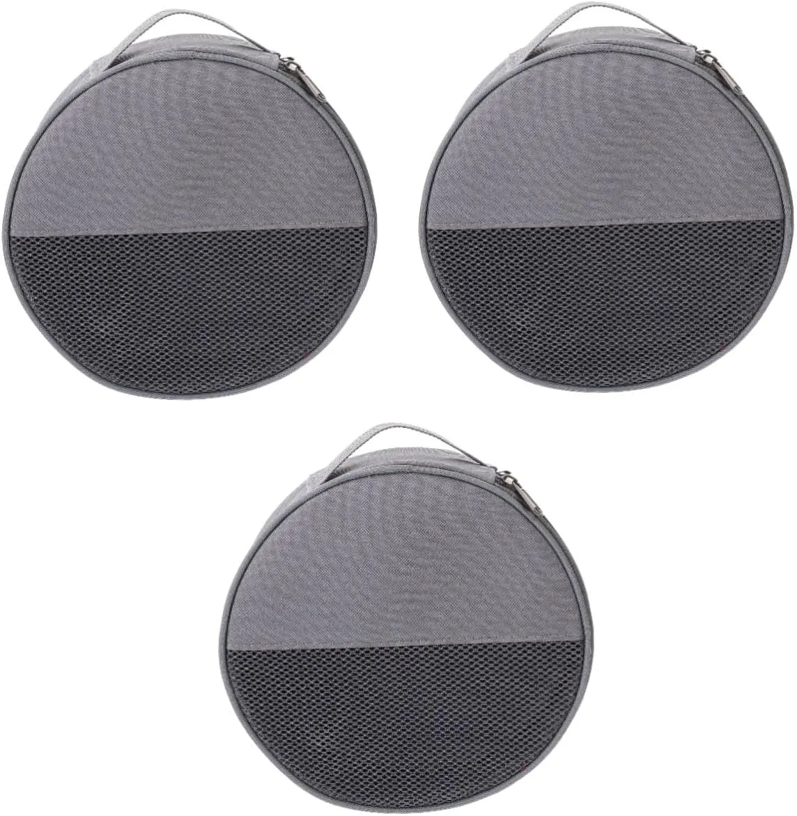 POPETPOP Outdoor Tableware Bag Canvas Bag Camping Supplies Round Plate Bag Camping Storage Organizer Outdoor