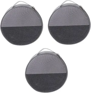 POPETPOP Outdoor Tableware Bag Canvas Bag Camping Supplies Round Plate Bag Camping Storage Organizer Outdoor