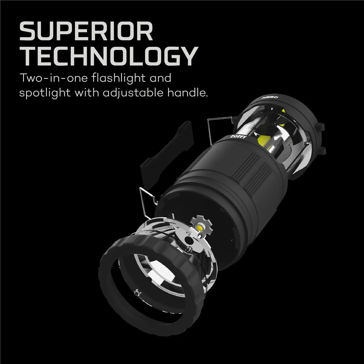 Poppy Camping Lantern - Black