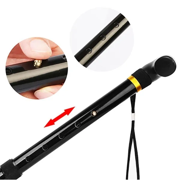 Portable Aluminum Folding Walking Travel Stick Cane