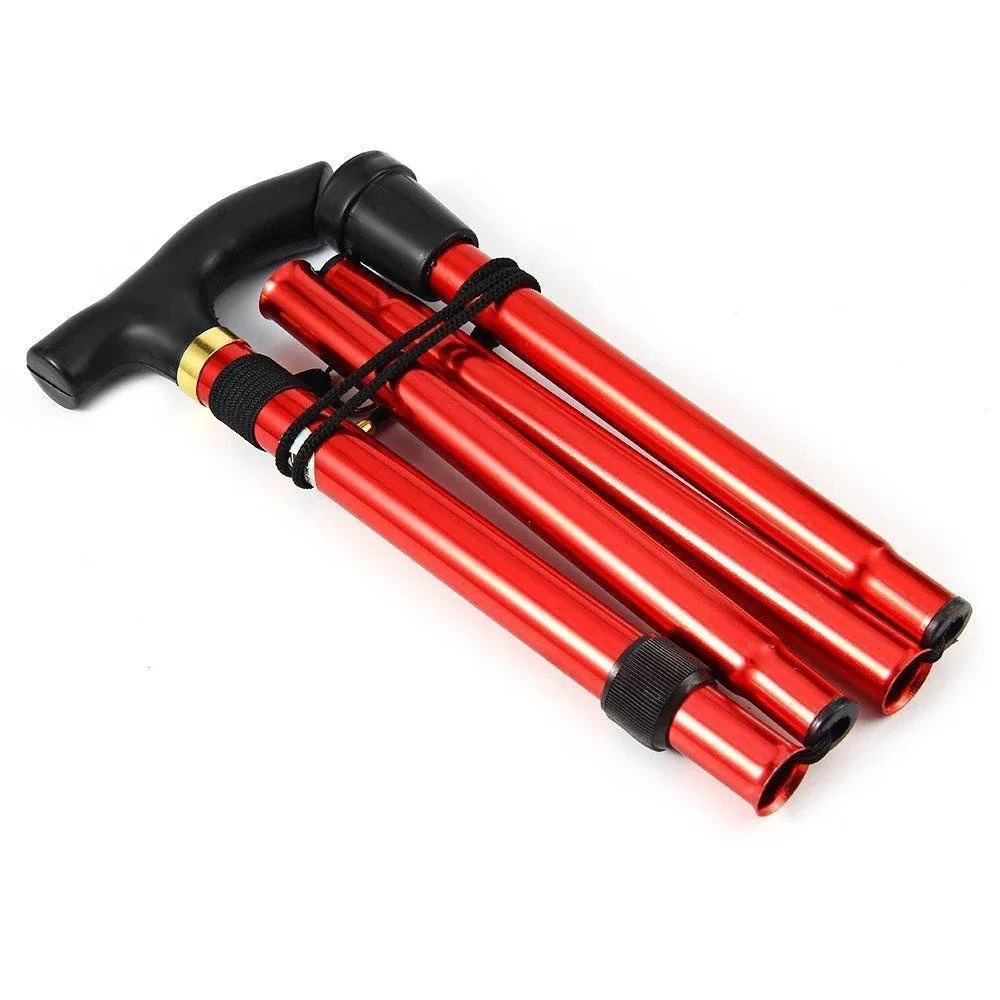 Portable Aluminum Folding Walking Travel Stick Cane